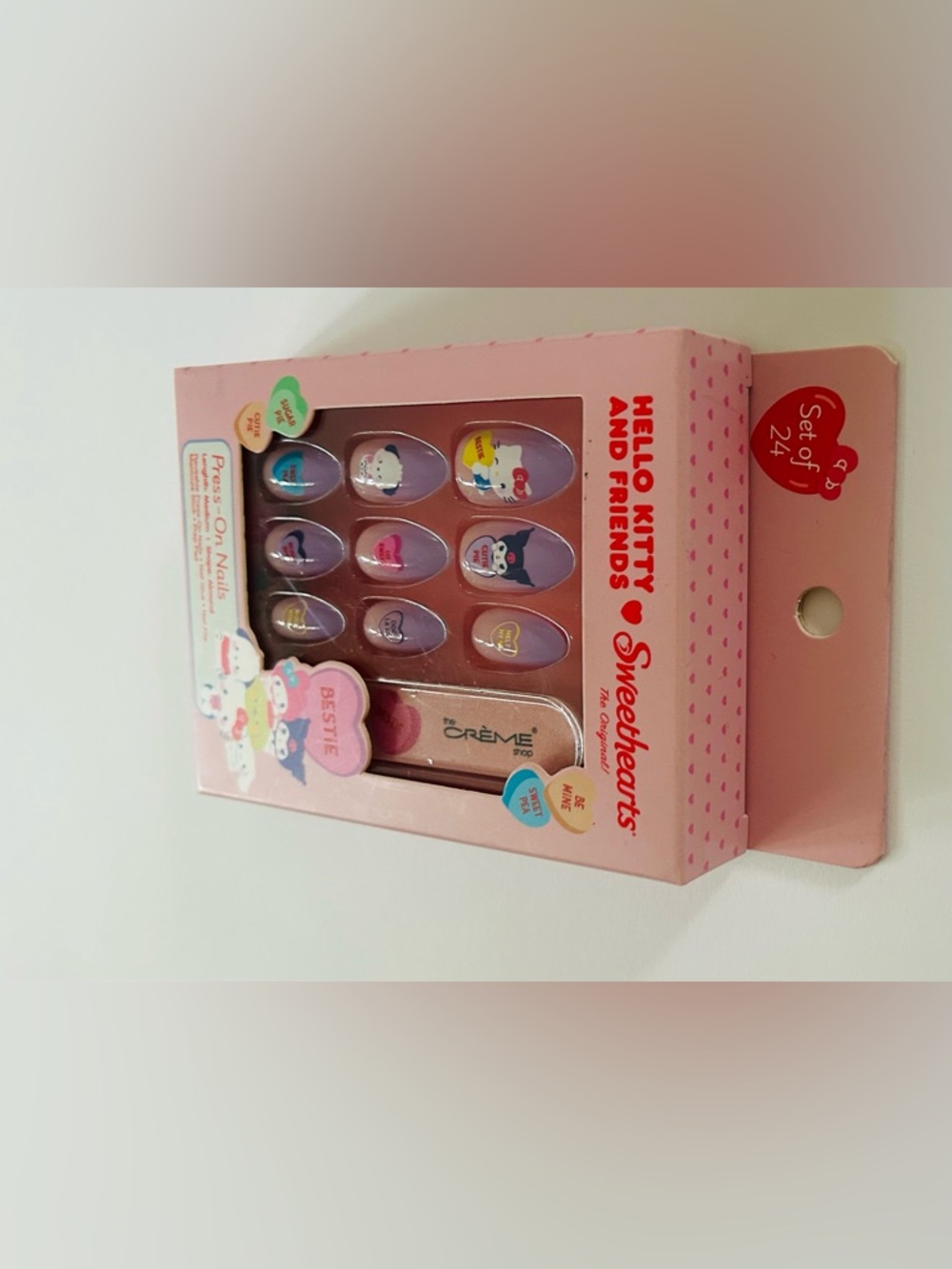 New 24 Hello Kitty and Friends Press-on Nails Medium Length Almond Shape - Picture 6 of 14